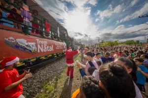 Trem de Natal FTC completa 29 anos e leva presentes a mais de 10 mil crianças em Santa Catarina