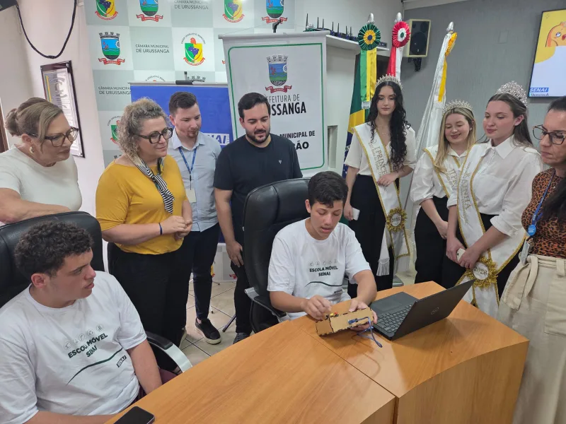 Alunos de Urussanga desenvolvem jogos educativos em parceria com o Senai