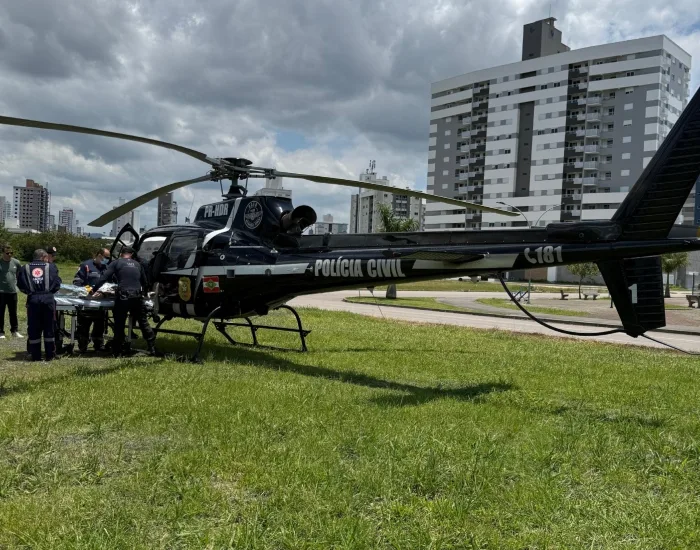 Idoso sofre traumatismo craniano e é resgatado pelo Saer após queda