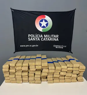 PM apreende mais de 70 quilos de maconha e prende suspeito de tráfico