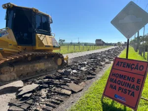 Obras de recuperação da Rodovia Padre Herval Fontanella têm início em Siderópolis