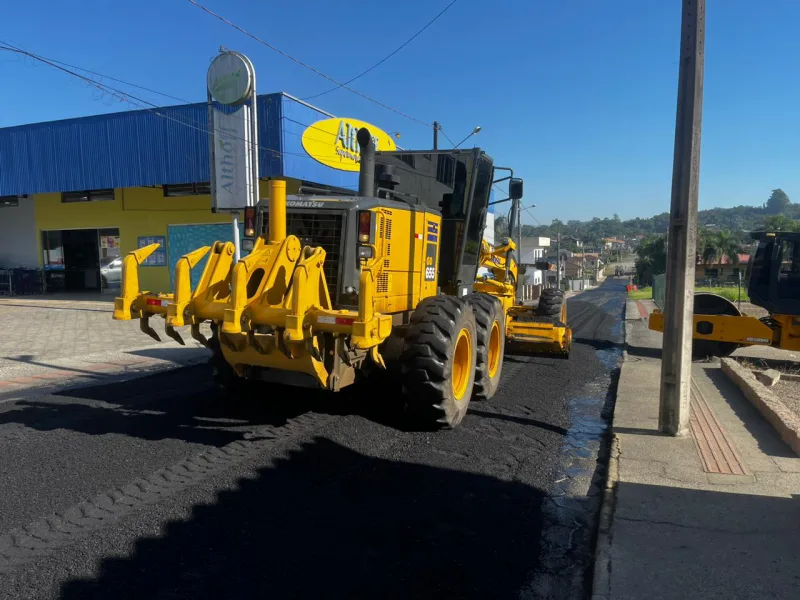 Infraestrutura avança em Nova Veneza e Caravaggio recebe melhorias nas vias urbanas