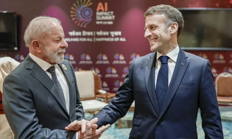 Macron convida Lula para participar da Cúpula do G-7