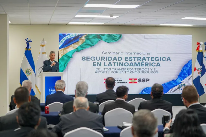 Segurança Pública de Santa Catarina é destaque em seminário internacional realizado em El Salvador