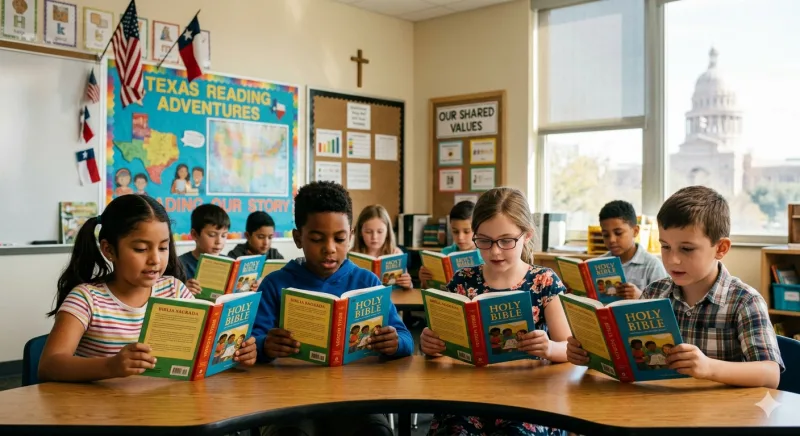 O conselho estadual de educação do Texas aprova lista de leitura obrigatória que inclui passagens bíblicas