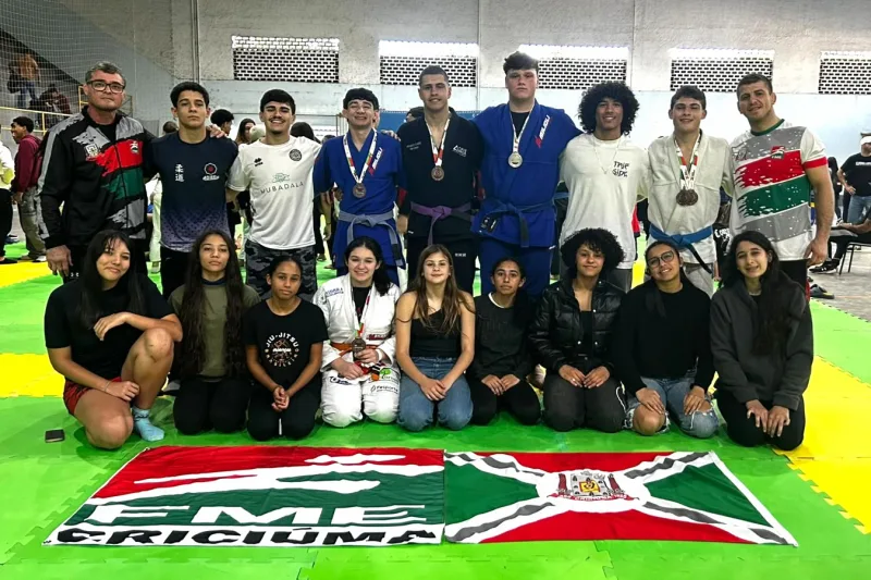 Jiu-jitsu conquista seis medalhas para Criciúma nos Joguinhos Abertos de SC