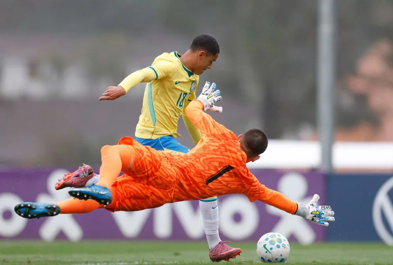 Seleção Brasileira Sub-15 goleia Uruguai por 7 a 0
