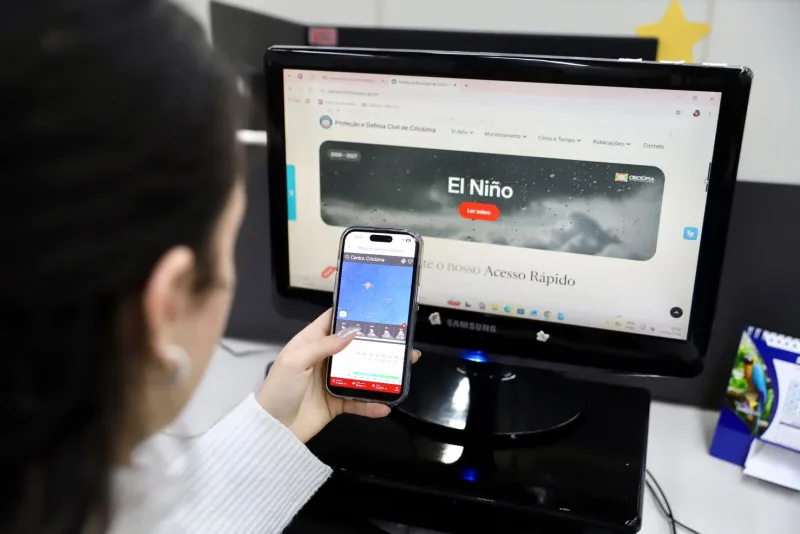 Criciúma+ reúne informações e serviços da Defesa Civil em aplicativo para celular